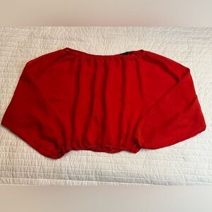 Body Central Y2K red blouse